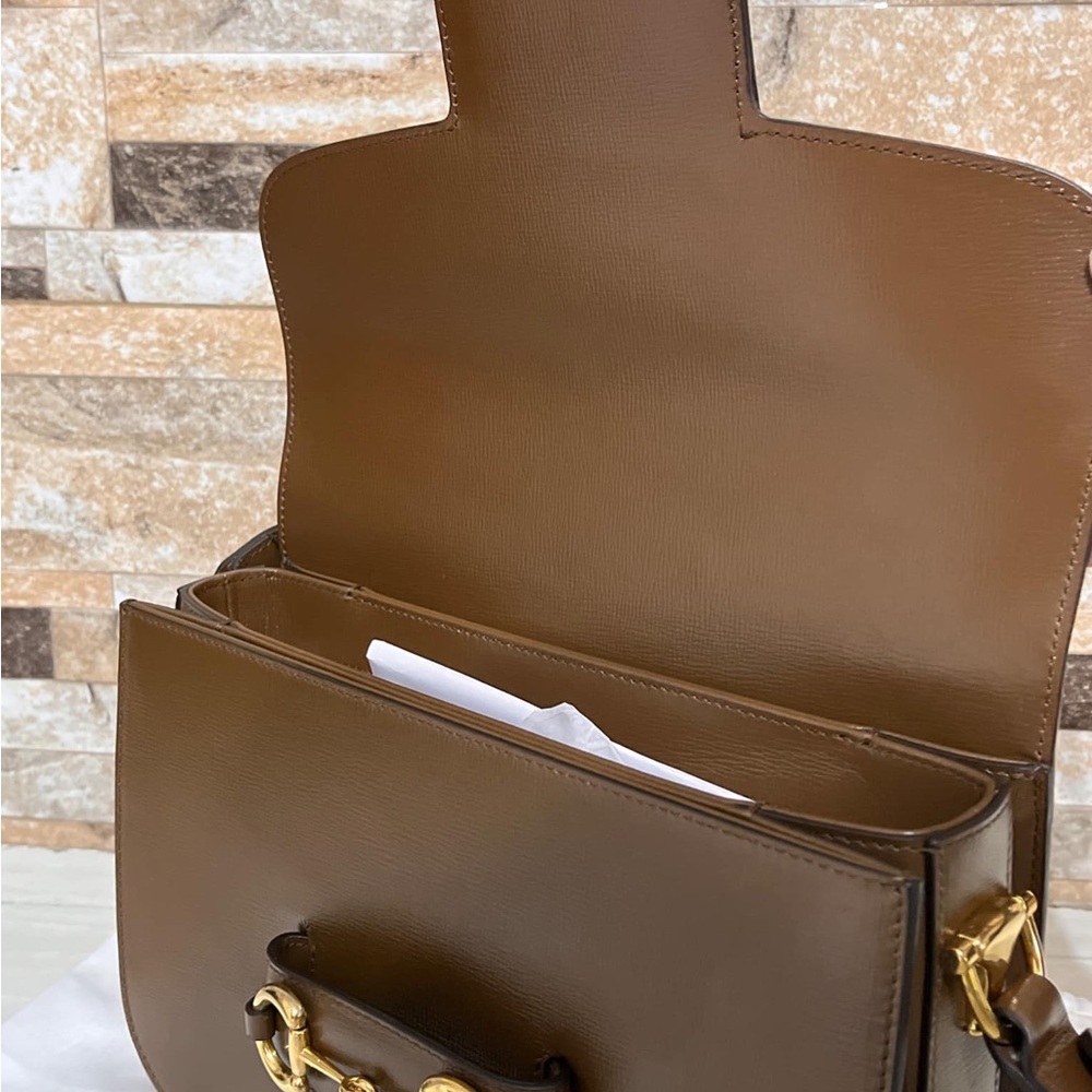 SOLD ON OTHER PLATFORMS - GUCCI HORSEBIT 1955 SHOULDER BAG - Picture 8 of 15